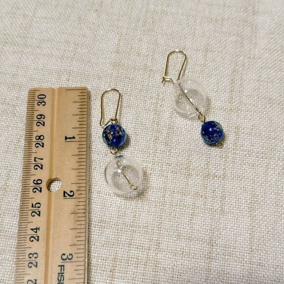 Crystal drop earrings M445 - Picture 4 of 4